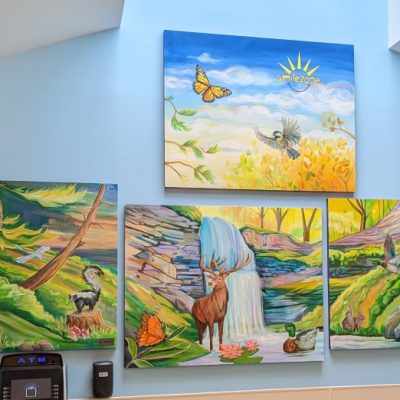 Woodland Murals in Emergency Dept. waiting room
