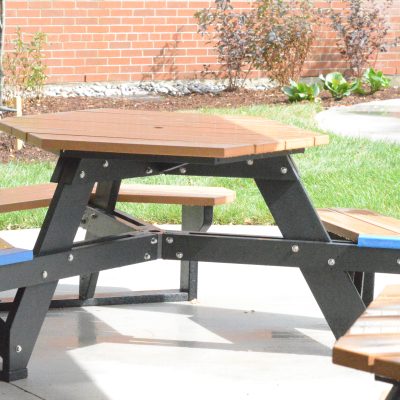 Wheelchair accessible picnic tables