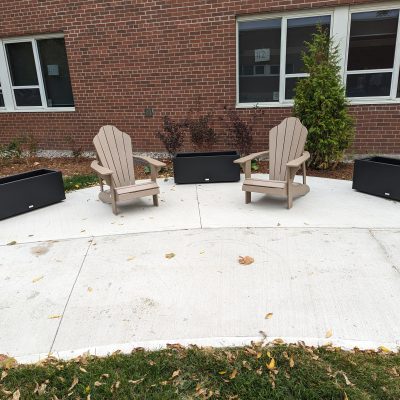 Planters for Indigenous Garden area - still to be completed