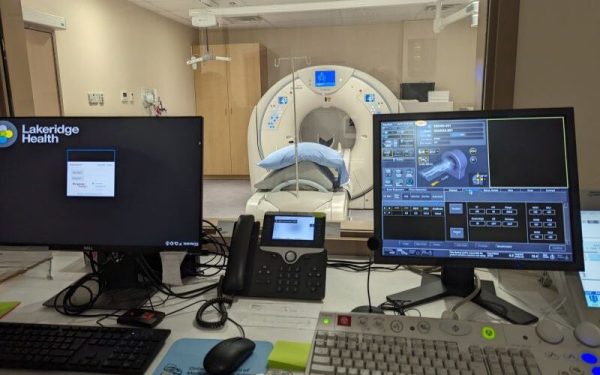 CT rooms looking through the glass