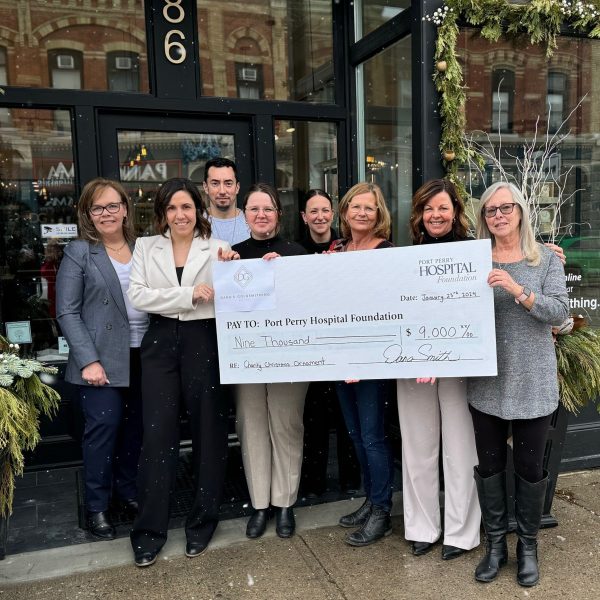 Dana's Goldsmithing Charity Ornament Cheque Presentation